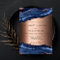 Navy blue agate marble rose gold wedding
