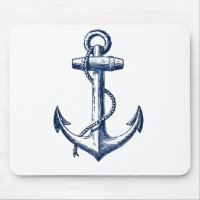 Navy Blue Anchor