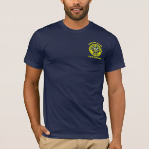 navy blue Anchor nautical captain boating paddle T-Shirt