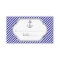 Navy blue anchor nautical wedding place card