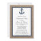 Navy Blue Anchor On Burlap Nautical Engagement