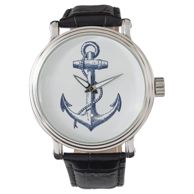 Navy Blue Anchor Watch (Front)