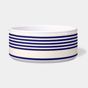 Navy blue and beige five stripes pattern