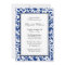 Navy Blue and Black Swirl Damask Bridal Shower