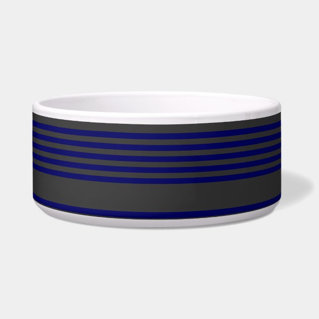 Navy blue and charcoal five stripes pattern (Front)