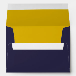 Navy Blue and Gold A7 Envelopes