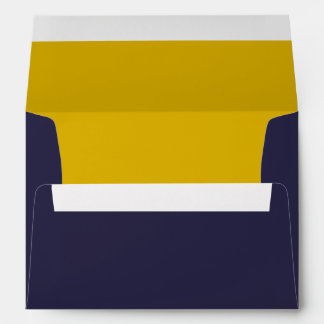 Navy Blue and Gold A7 Envelopes