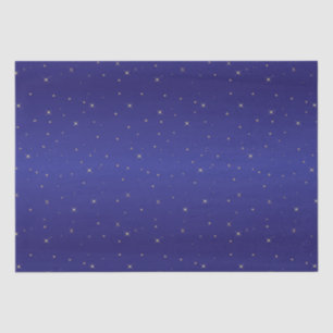 Navy Blue and Gold Glitter Stars  Christmas  Tissue Paper