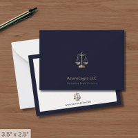 Navy Blue and Gold Justice Scale Legal