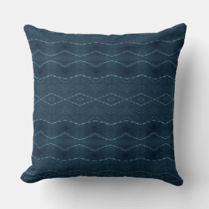 Navy Blue And Grey Cushion