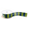Navy Blue and Lime Green Rugby Stripes Custom Name