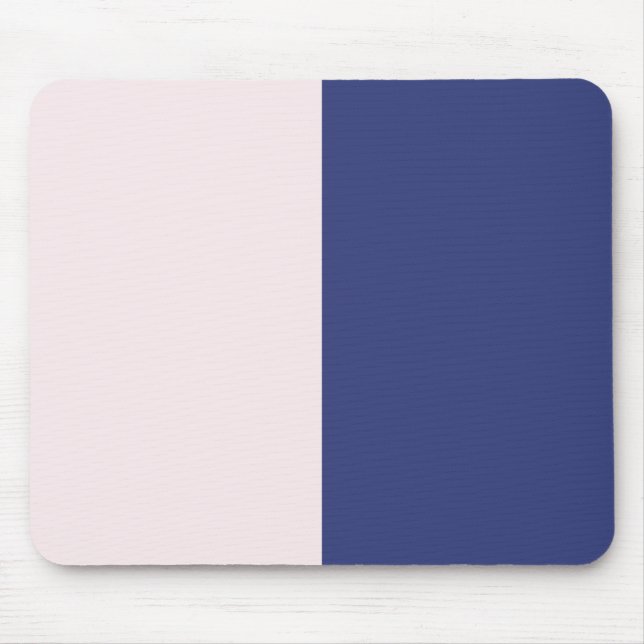 Navy Blue and Pink Vertical Colour Blocks Mouse Pad (Front)