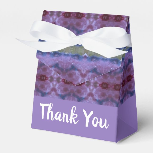 Navy Blue and Purple Favour Box (Front Side)