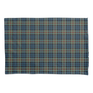 Navy Blue and Red Colquhoun Clan Tartan Pillowcase