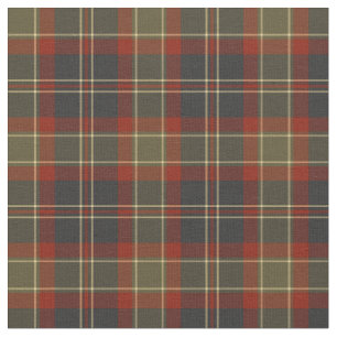 Navy Blue and Red Rustic Plaid Fabric