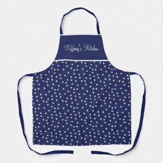 Navy Blue and Stars Apron