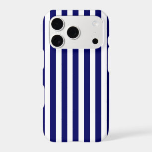 Navy blue and white candy stripes