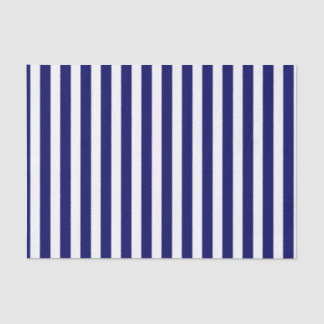 Navy blue and white candy stripes tissue paper