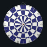 Navy Blue And White Dartboard<br><div class="desc">Navy Blue And White Dart Board</div>