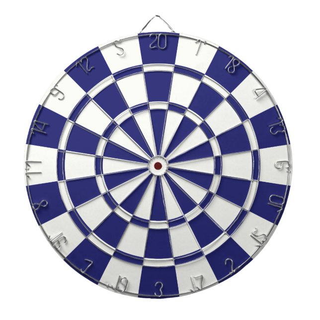 Navy Blue And White Dartboard (Front)