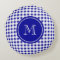 Navy Blue and White Gingham, Your Monogram