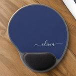 Navy Blue and White Modern Monogram Gel Mouse Pad<br><div class="desc">Introducing our Navy Blue and White Modern Monogram Collection: Elevate your home decor with our sophisticated collection featuring a contemporary navy blue and white colour scheme. Each piece is meticulously crafted to exude elegance and style, perfect for adding a touch of modern flair to any room. Whether you're looking for...</div>