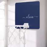 Navy Blue and White Modern Monogram Mini Basketball Hoop<br><div class="desc">Introducing our Navy Blue and White Modern Monogram Collection: Elevate your home decor with our sophisticated collection featuring a contemporary navy blue and white colour scheme. Each piece is meticulously crafted to exude elegance and style, perfect for adding a touch of modern flair to any room. Whether you're looking for...</div>