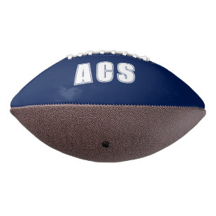Navy Blue and White School Colours Team Football