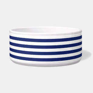 Navy Blue and White Stripe Pattern