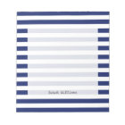 Navy Blue and White Stripe Pattern
