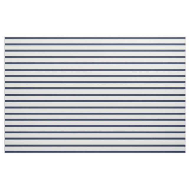 Navy Blue and White Striped Fabric by the Yard (Yard)