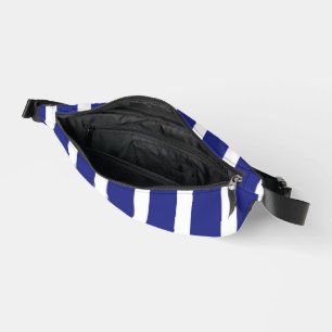Navy blue and white stripes pattern bum bags