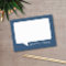 Navy Blue and White Talk Bubble Personalised Name