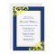 Navy Blue and Yellow Flourish Swirls Bridal Shower