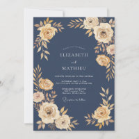 Navy Blue Aristocratic Evening Wedding
