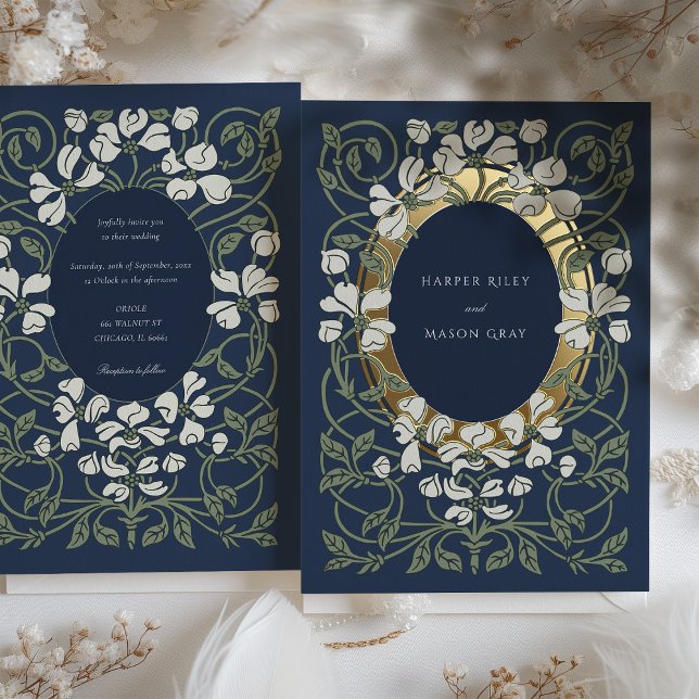 Navy Blue Art Nouveau Inspired Wedding (Creator Uploaded)