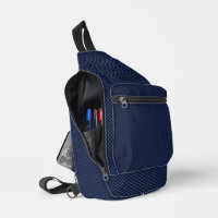 Navy Blue Automotive Carbon Fiber Weave Print