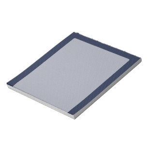 Navy Blue Automotive Carbon Fibre Weave Print Notepad