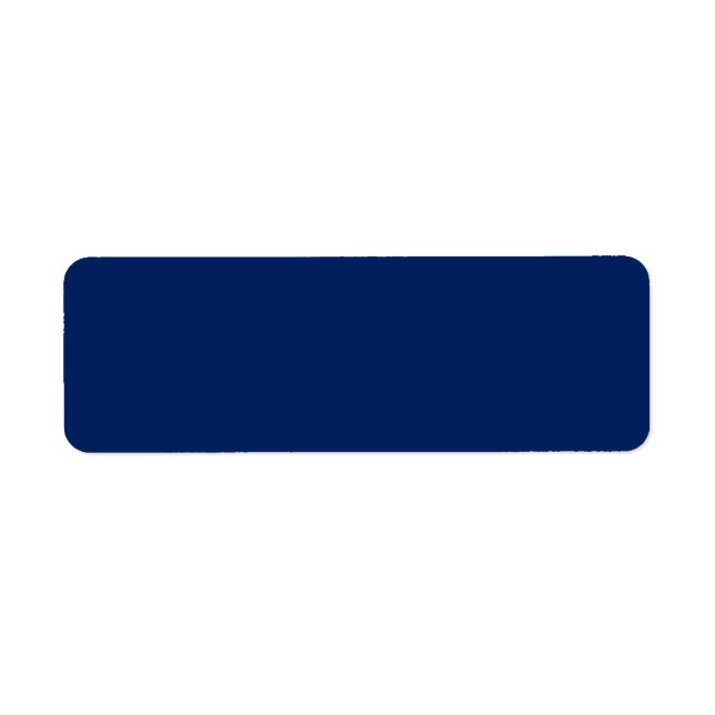 Navy blue background blank custom label return address label (Front)