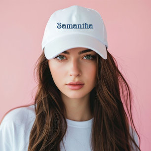 Navy Blue Beach Bachelorette Party Embroidered Hat