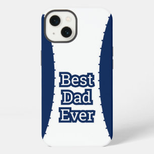 Navy Blue Best Dad Ever iPhone Case