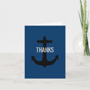 Navy Blue Best Man Thank You Message Note Cards