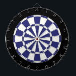 Navy Blue Black And White Dartboard<br><div class="desc">Navy Blue Black And White Dart Board</div>
