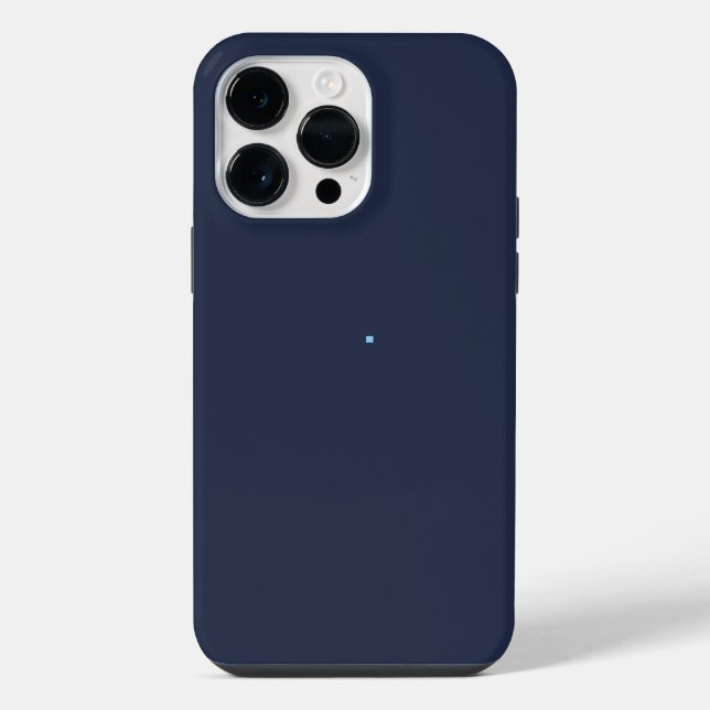 Navy Blue Blue iPhone Case (Back)