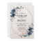 Navy Blue Blush Pink Rose Boho Geometric Wedding