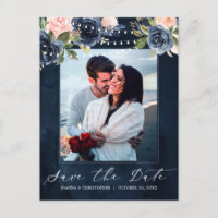 Navy Blue Blush Pink Rose String lights Photo