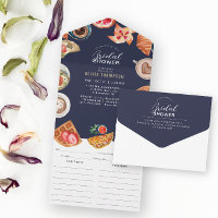 Navy Blue Bridal Brunch Waffles & Recipe