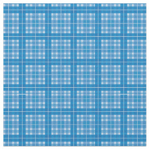 Navy Blue Bright Gingham Plaid Tartan Fabric