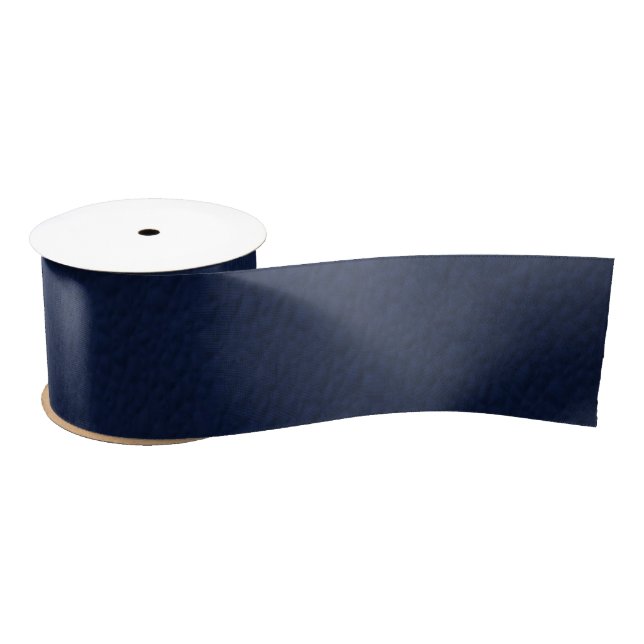 Navy Blue Bumpy Pattern Satin Ribbon (Spool)