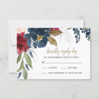 Navy Blue Burgundy Blush Pink Silver Gold Wedding